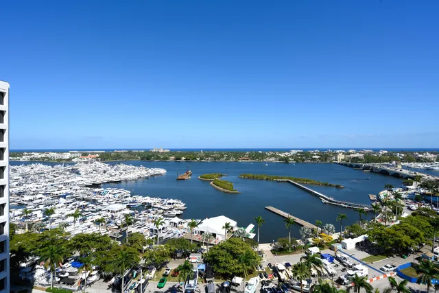 an aerial view of a city