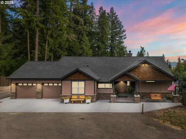 a house with a outdoor space