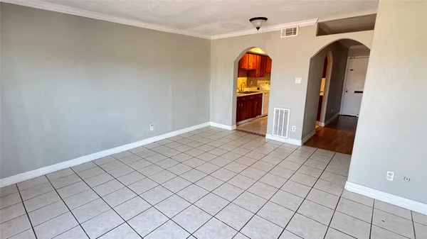 a view of an empty room
