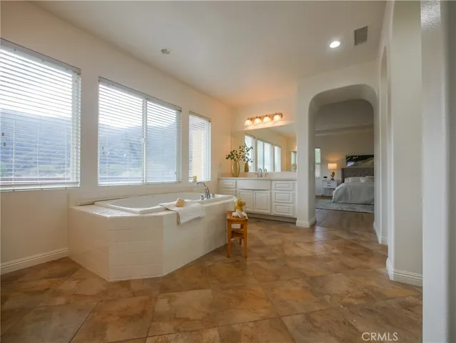 a living room with a couch and a table