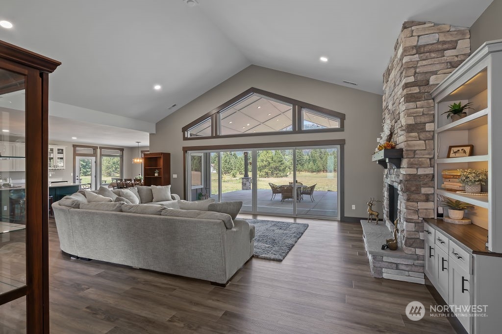 1450 Old Cedars Road Cle Elum, WA 98922 - Photo 7 of 40 a living room with furniture and a large window