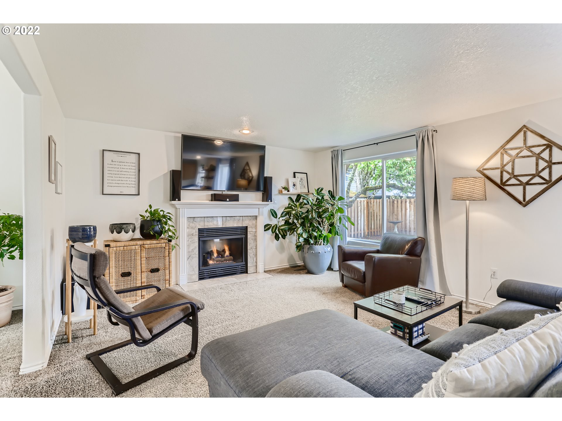 1547 Northeast 19th Loop Canby, OR 97013 - Photo 7 of 28 a living room with furniture and a fireplace