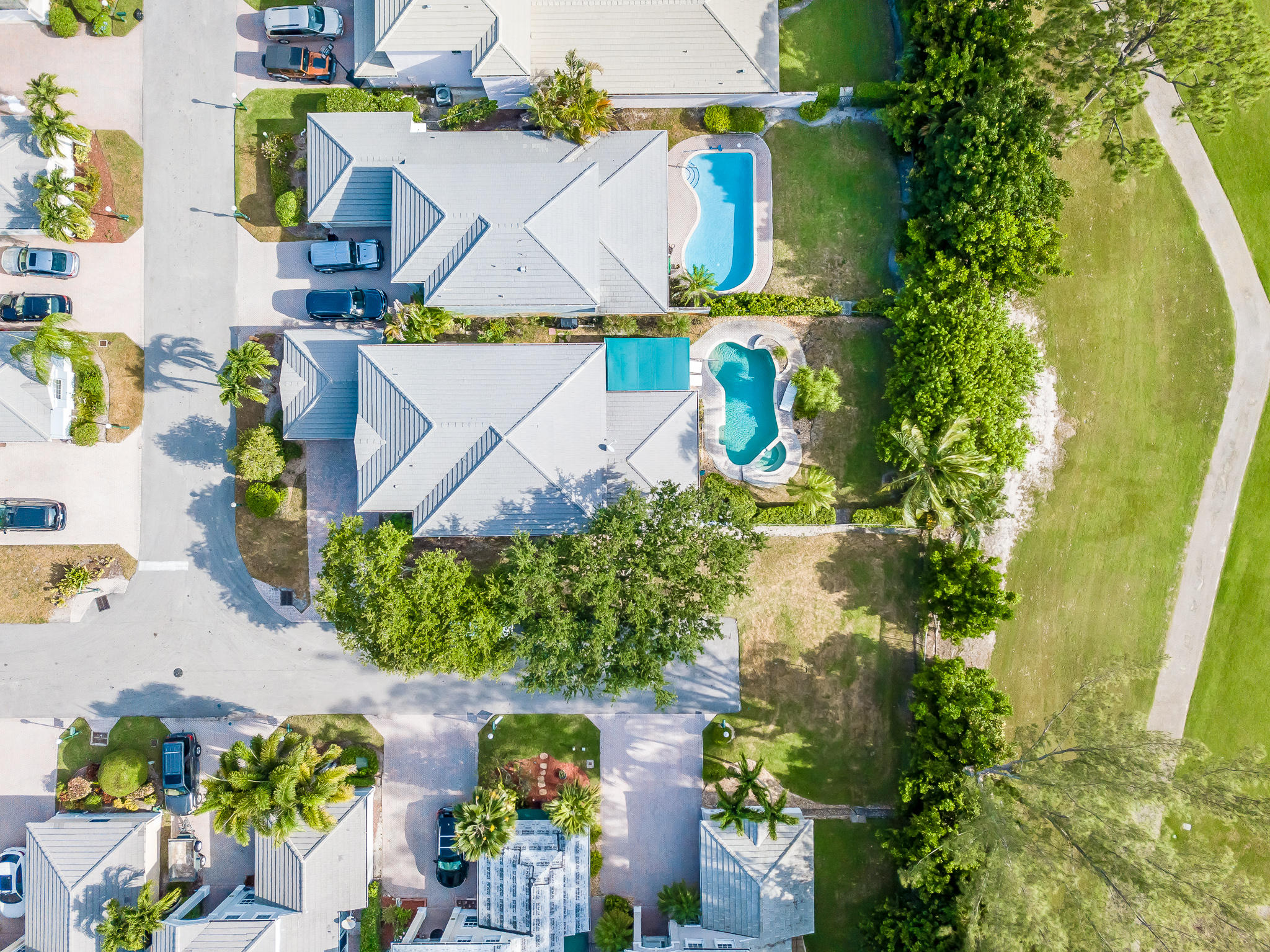 22821 Chelsea Wood Court Boca Raton, FL 33433 - Photo 41 of 43 an aerial view of a house with a pool and a yard