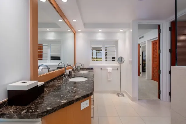 a outdoor dining space with furniture