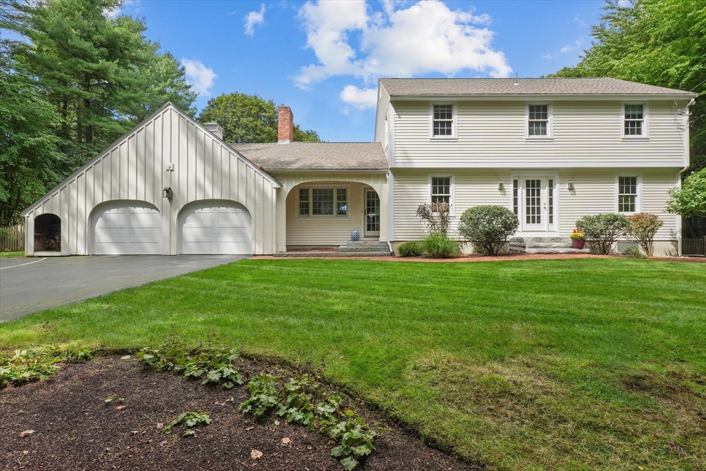 7 Kimball Road Boxford, MA 01921 - Photo 1 of 41 a front view of house with garden and trees in the background