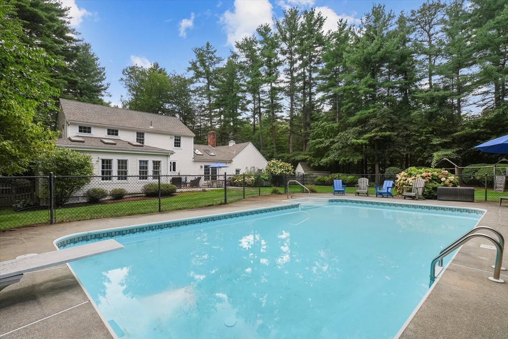 7 Kimball Road Boxford, MA 01921 - Photo 34 of 41 a view of a house with swimming pool and yard