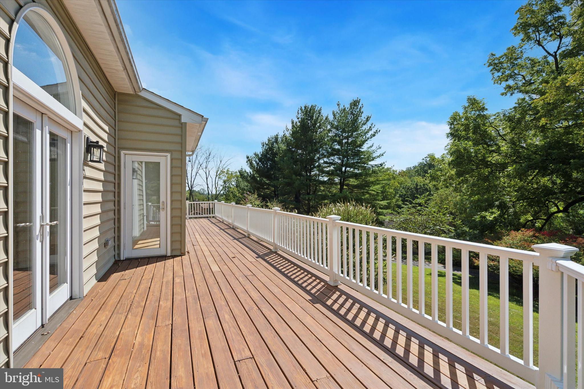 241 Painter Road Media, PA 19063 - Photo 33 of 44 a view of balcony with wooden floor and fence