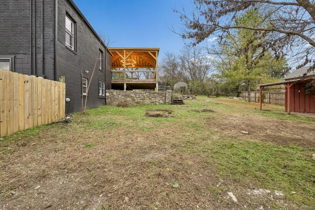 a backyard of a house