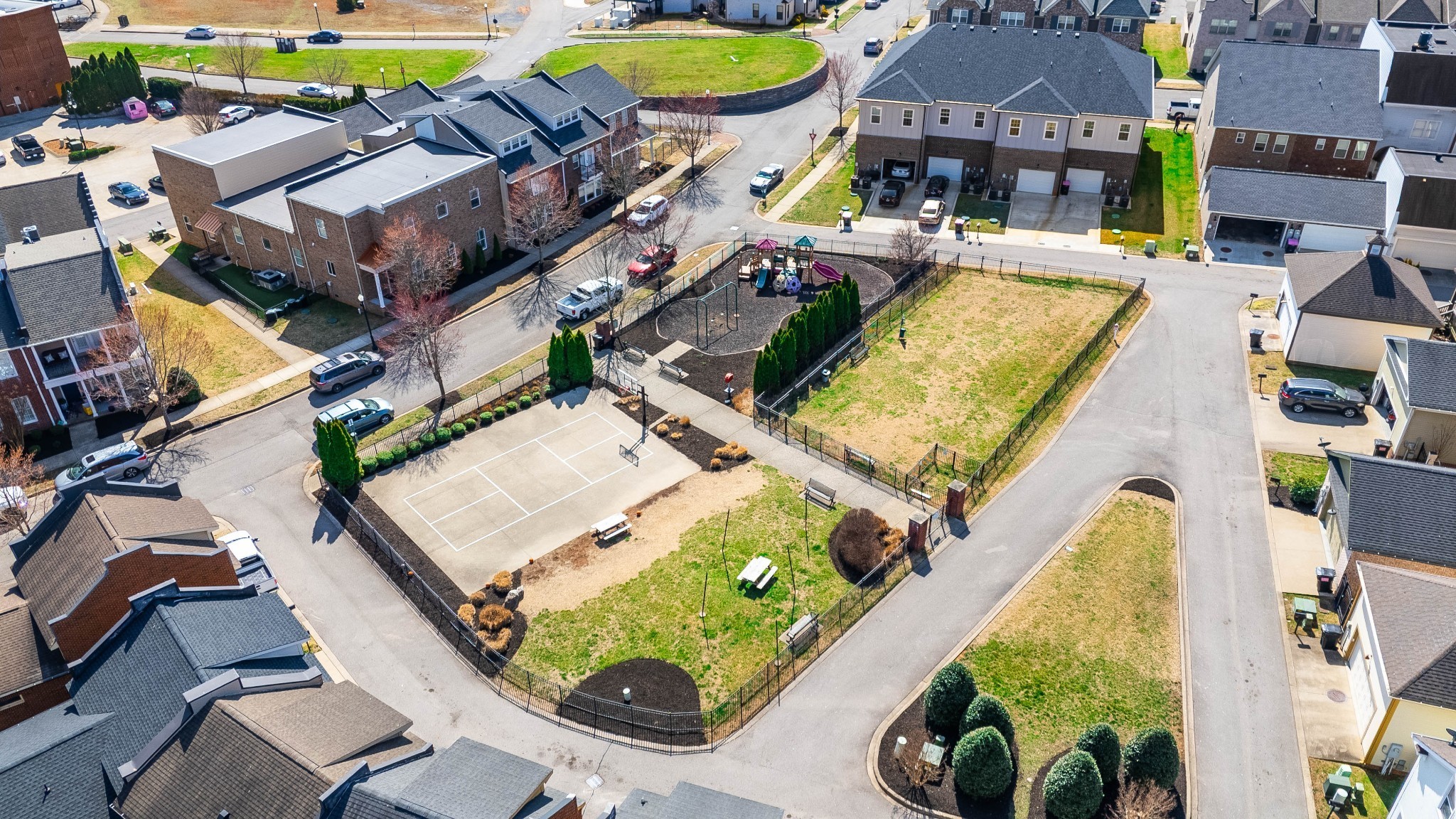 238 Franklin Street Pleasant View, TN 37146 - Photo 23 of 27 an aerial view of a house with a swimming pool