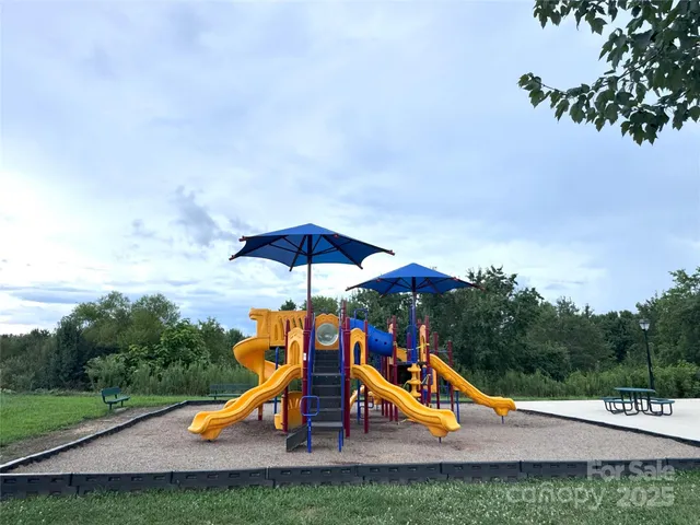 an aerial view of a park