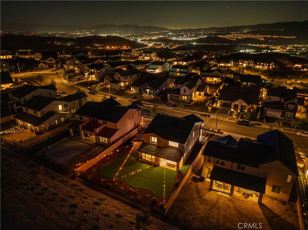 28445 Sunny Ridge Terrace Castaic, CA 91384 - Photo 72 of 74 Night Aerial