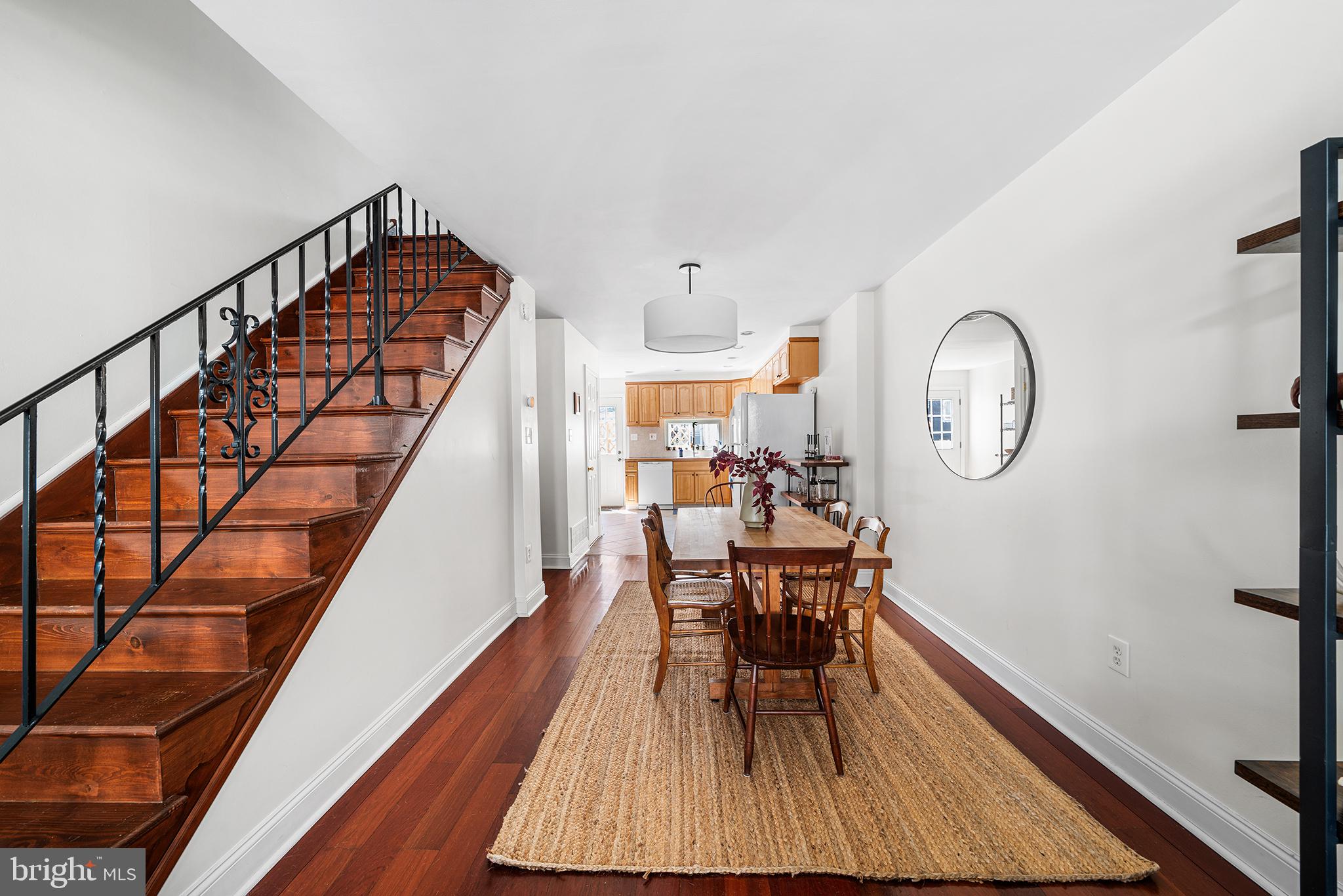 2520 Webster Street Philadelphia, PA 19146 - Photo 6 of 24 a view of dining room and wooden floor