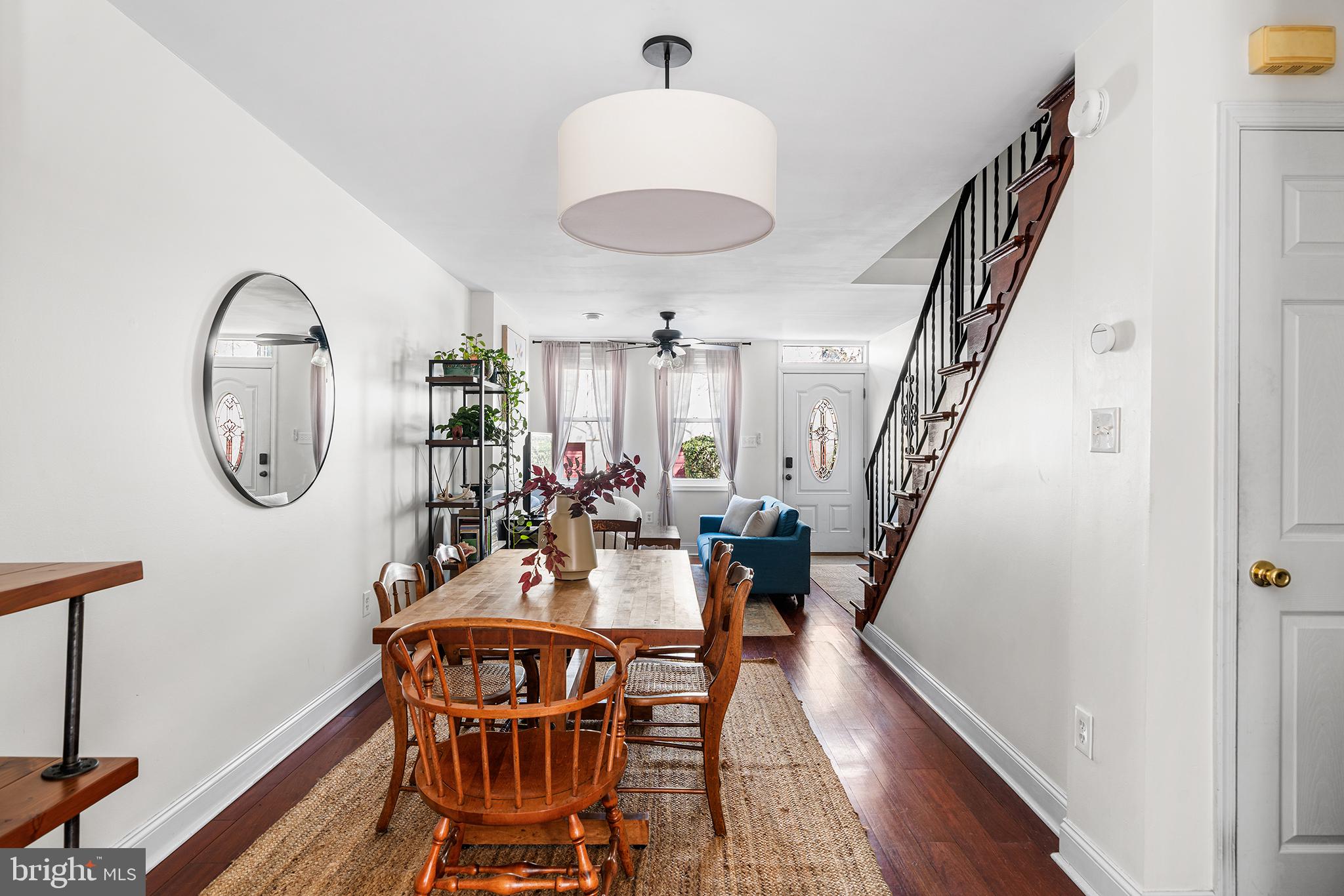 2520 Webster Street Philadelphia, PA 19146 - Photo 7 of 24 a view of a dining room with furniture and wooden floor