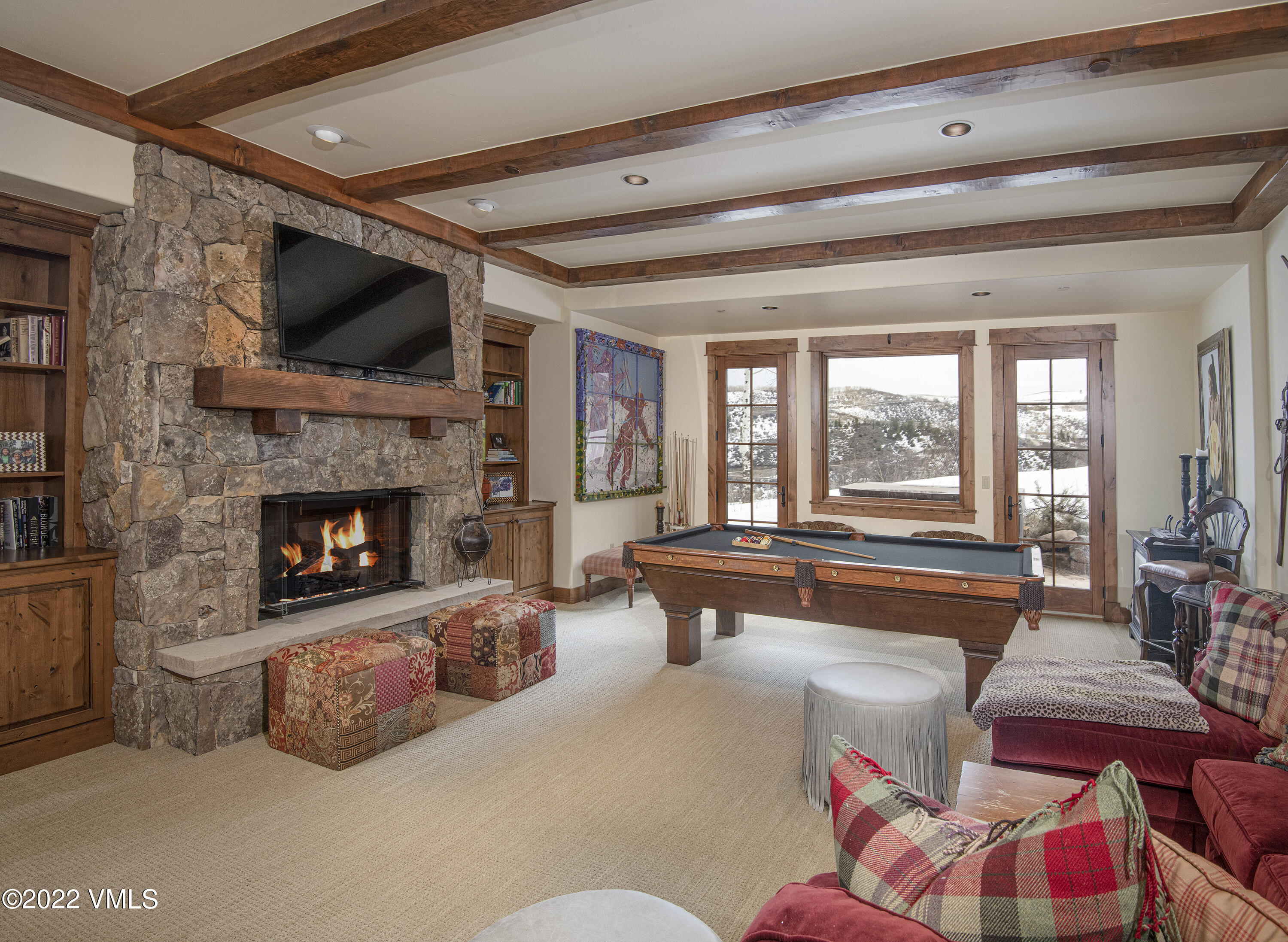 210 Aspen Meadows Road Edwards, CO 81632 - Photo 28 of 67 Downstairs Living/Game Room
