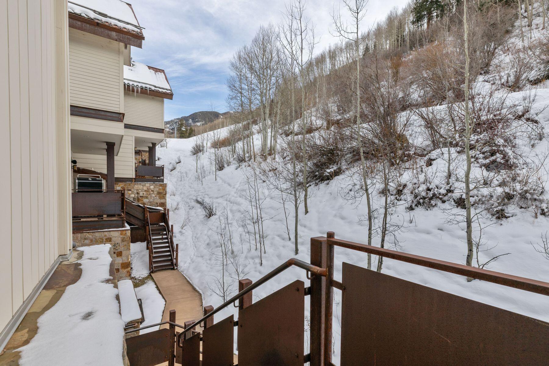 398 South Davis Street, Unit SW402 Telluride, CO 81435 - Photo 25 of 44 a view of balcony with two chairs and a table