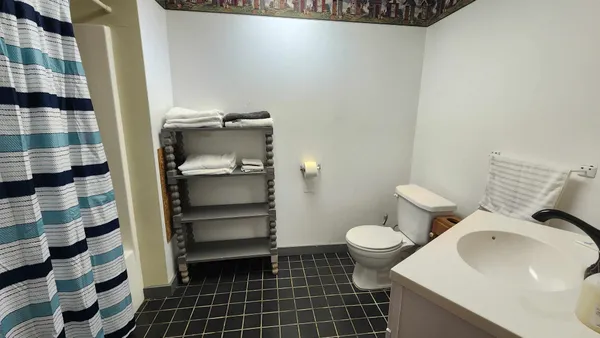 a bathroom with a sink and a toilet