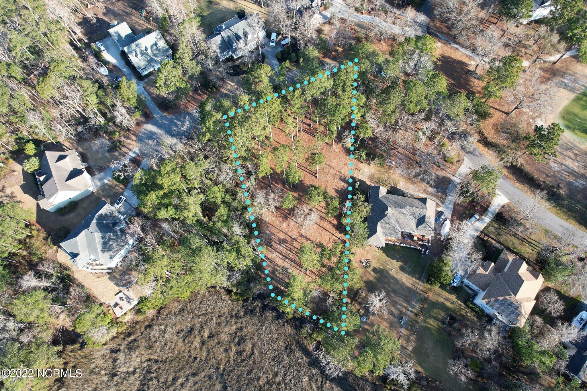 Lot 226 Mill Dam Road Hampstead, NC 28443 - Photo 5 of 13 Aerial from marsh - closer with outlines