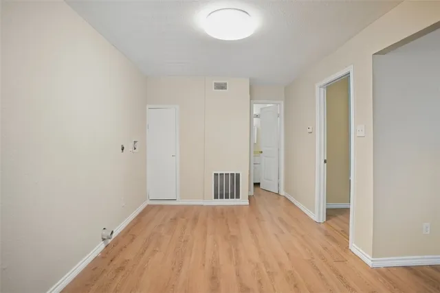 wooden floor in an empty room