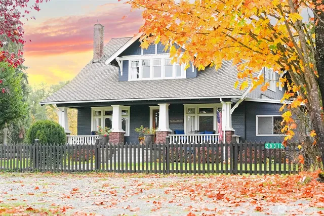 a front view of a house