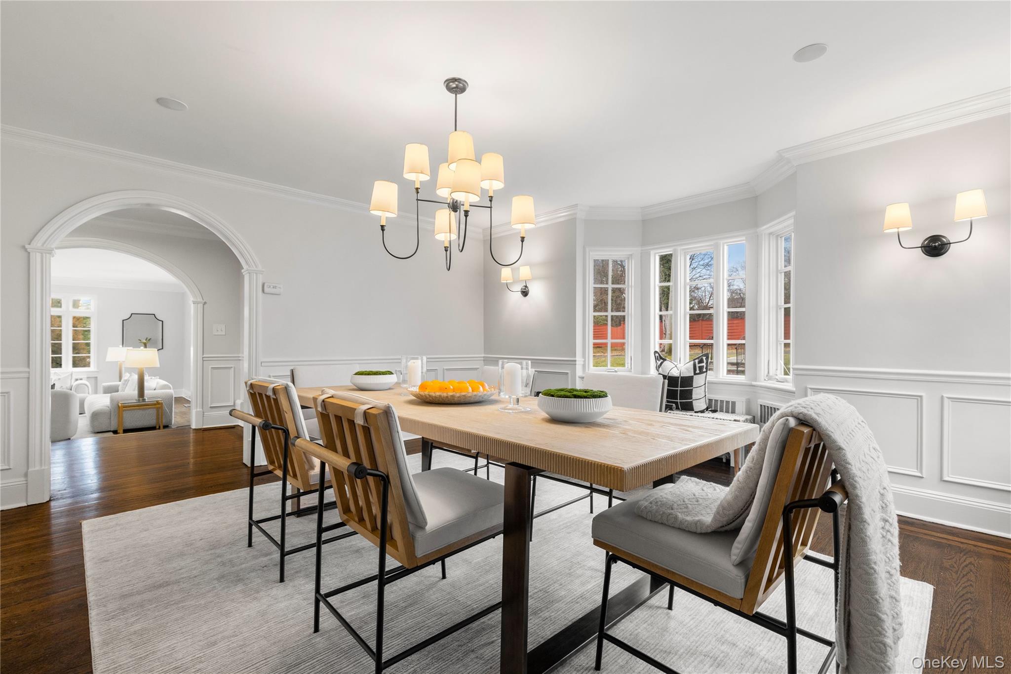 37 Bates Road Harrison, NY 10528 - Photo 9 of 41 a view of a dining room with furniture and chandelier