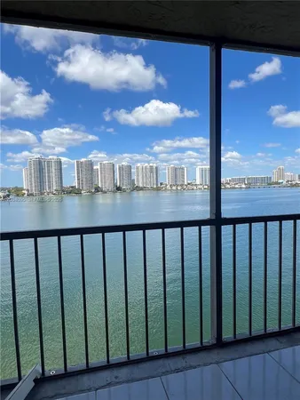 a view of city from a balcony