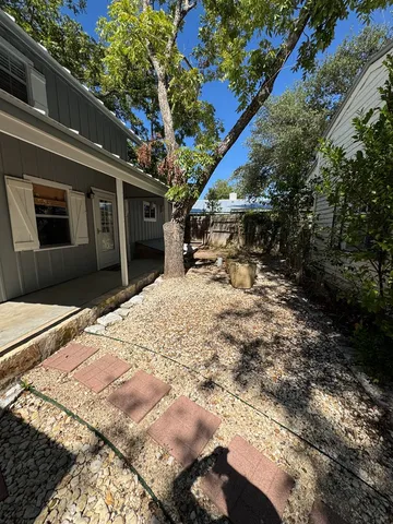 a view of a house with a patio