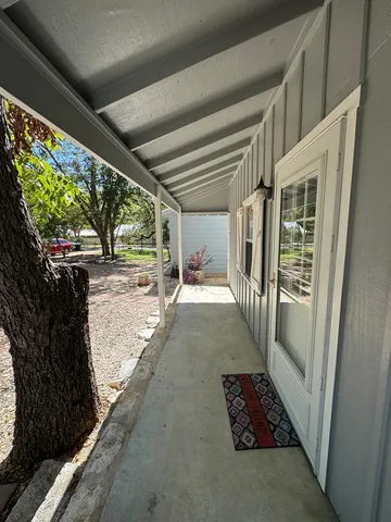 a view of a porch