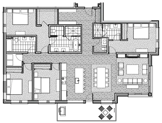 a picture of a bathroom with mirror and window