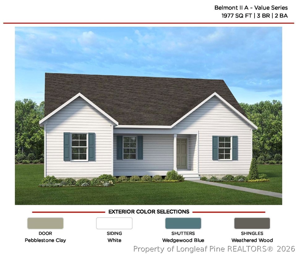 435 Pine Hill Road West End, NC 27376 - Photo 2 of 4 Rendering with Color Selections