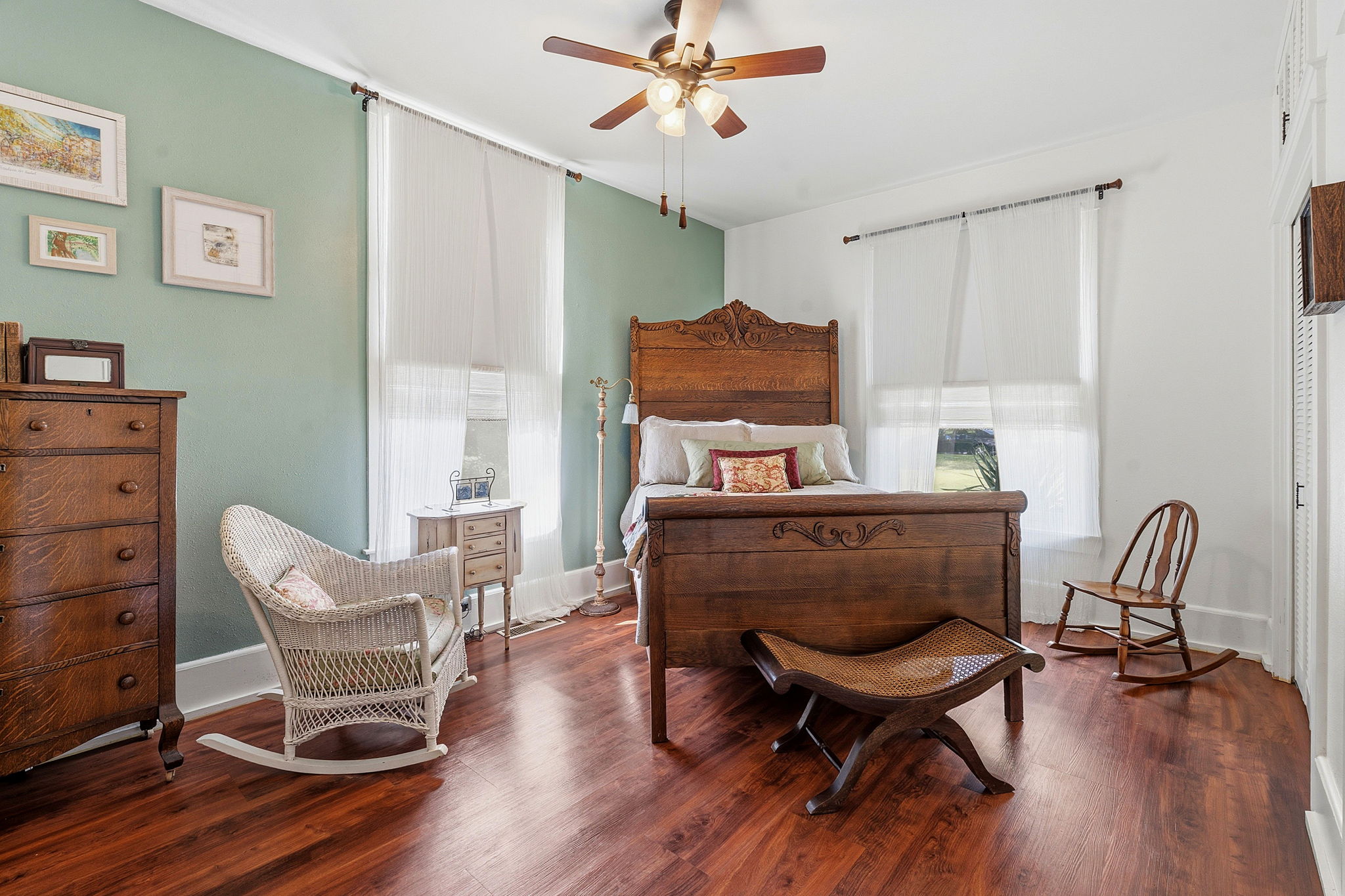 410 Cibilo Street Lockhart, TX 78644 - Photo 20 of 36 a bedroom with furniture and a window