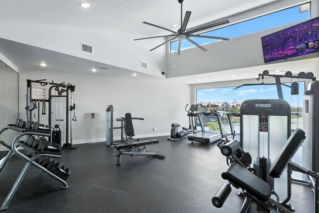 3412 Scenic Point Road, Unit 104 Graford, TX 76449 - Photo 26 of 35 a view of a room with gym equipment