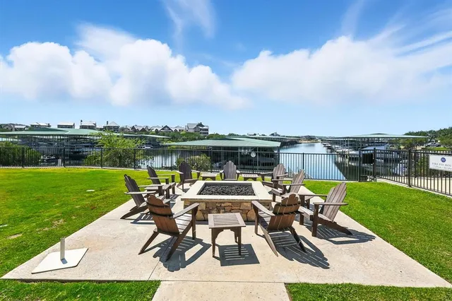 a view of a swimming pool with a lounge chairs