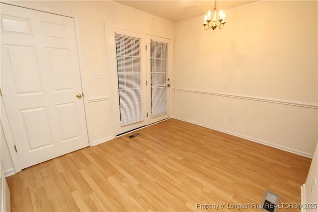 an empty room with a empty space