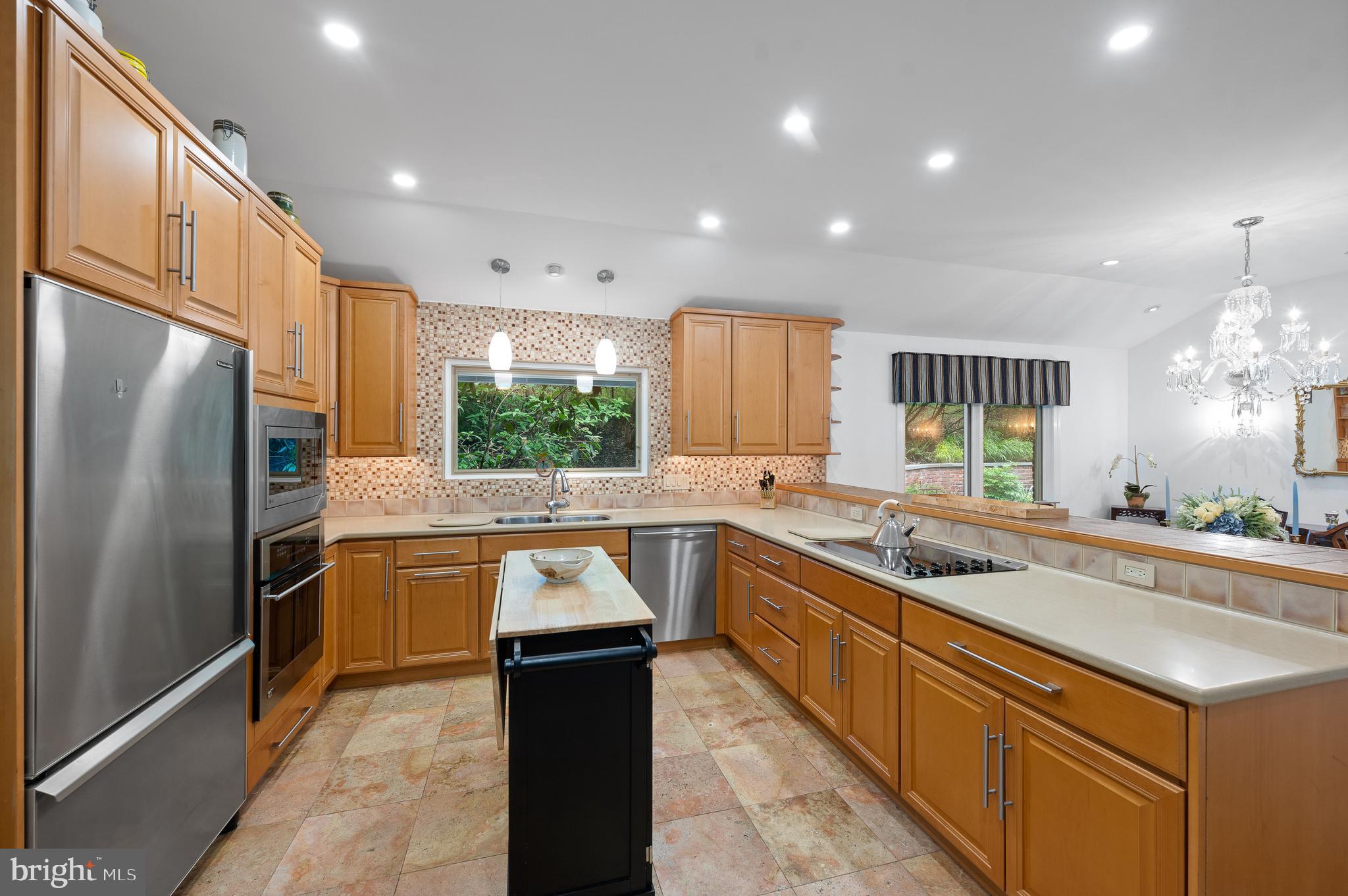590 Fletcher Road Wayne, PA 19087 - Photo 13 of 44 a kitchen with lots of counter space and refrigerator