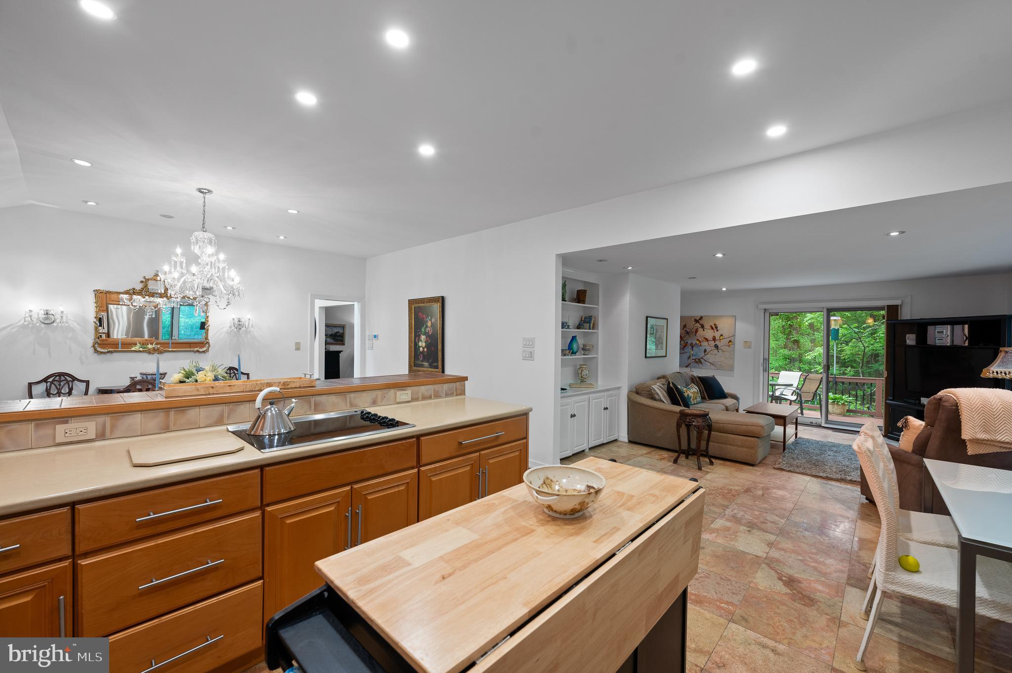 590 Fletcher Road Wayne, PA 19087 - Photo 15 of 44 a kitchen with a sink and living room