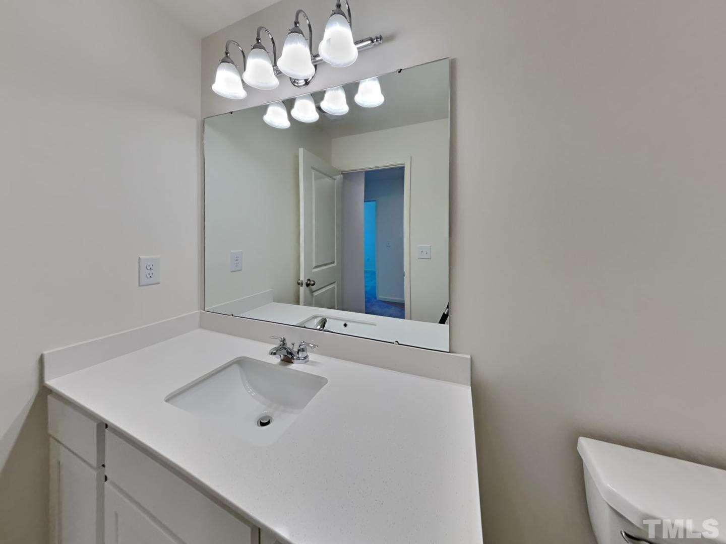 117 Mdw Vista Lane Angier, NC 27501 - Photo 16 of 18 a bathroom with a sink vanity and a mirror