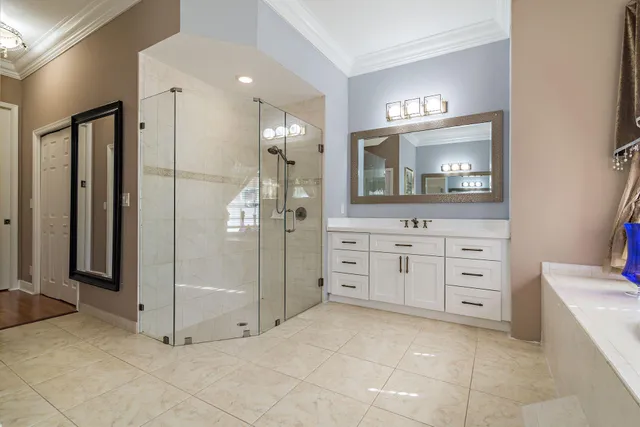 a view of a hallway with front door