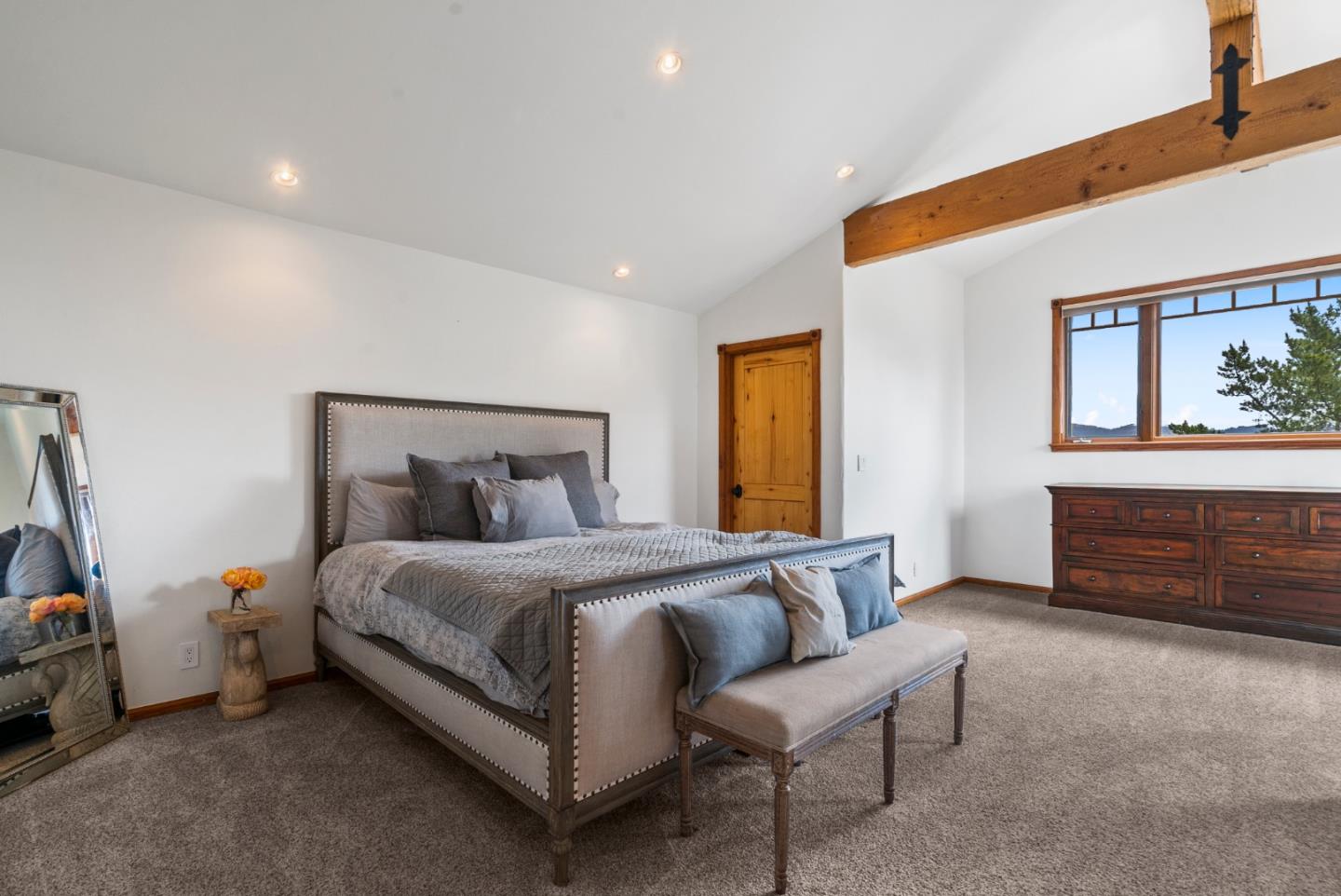 787 Rider Ridge Road Santa Cruz, CA 95065 - Photo 20 of 39 a bedroom with a bed and a couch