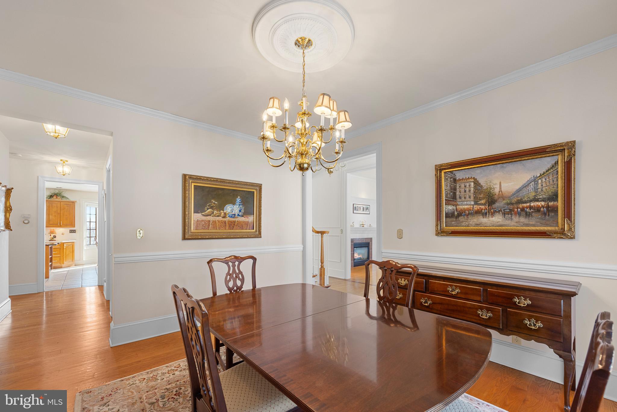 137 Wells Road Doylestown, PA 18901 - Photo 28 of 102 a view of a dining room with furniture and wooden floor