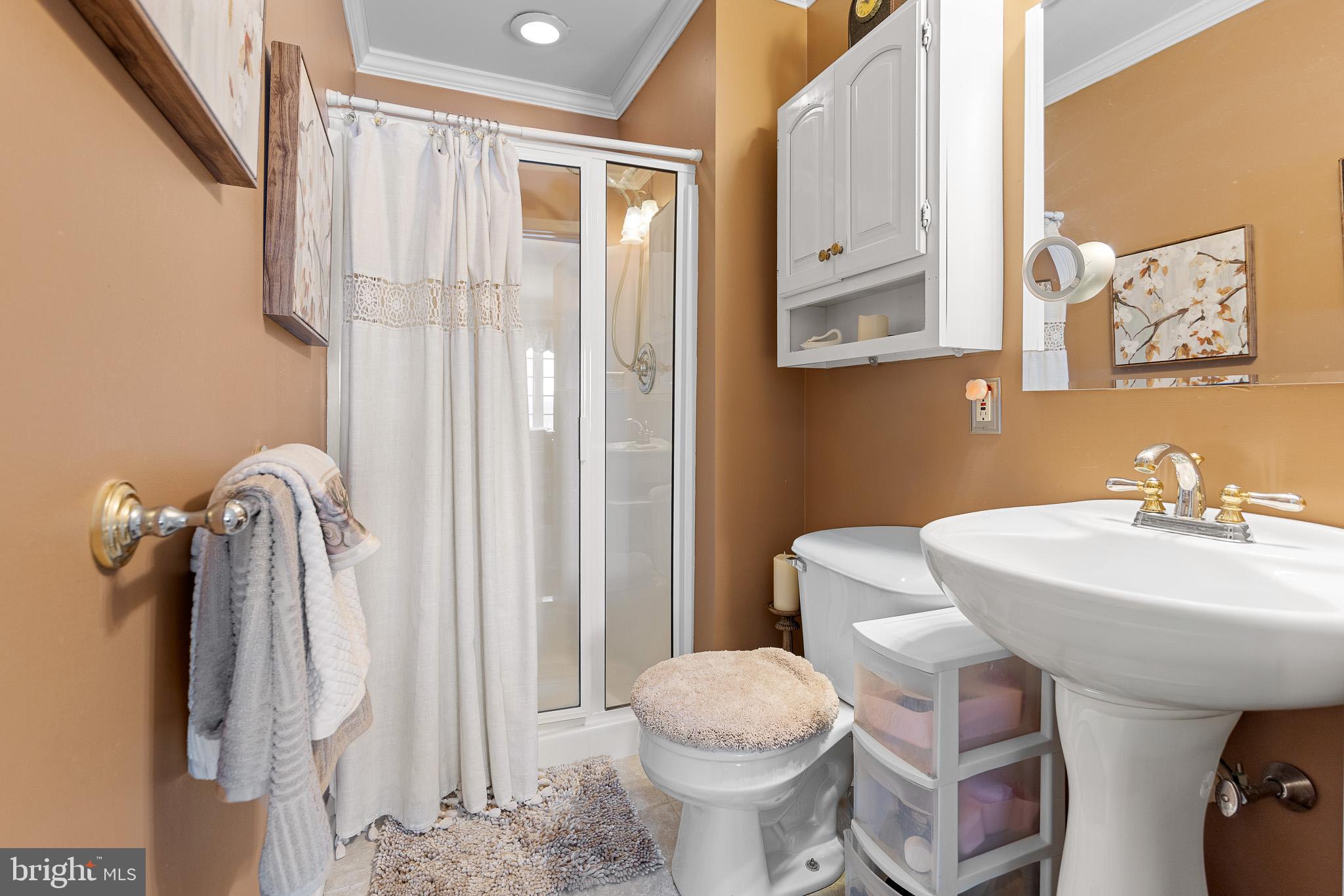 137 Wells Road Doylestown, PA 18901 - Photo 46 of 102 a bathroom with a sink toilet and shower