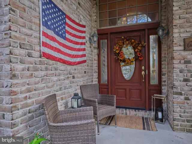 a front view of a house with entryway