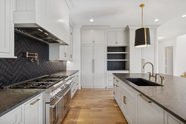 a view of a park with a tree