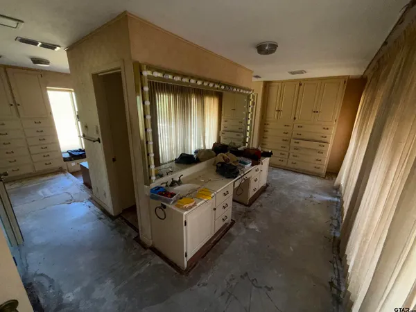 a utility room with closet