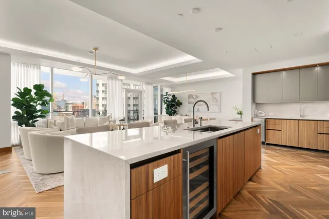 a kitchen with sink and window