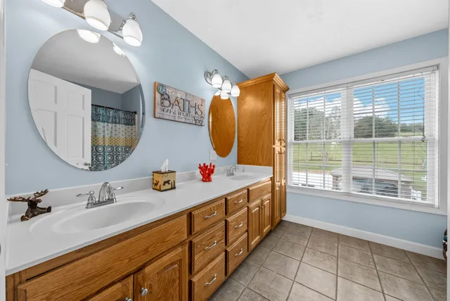 a view of a small yard