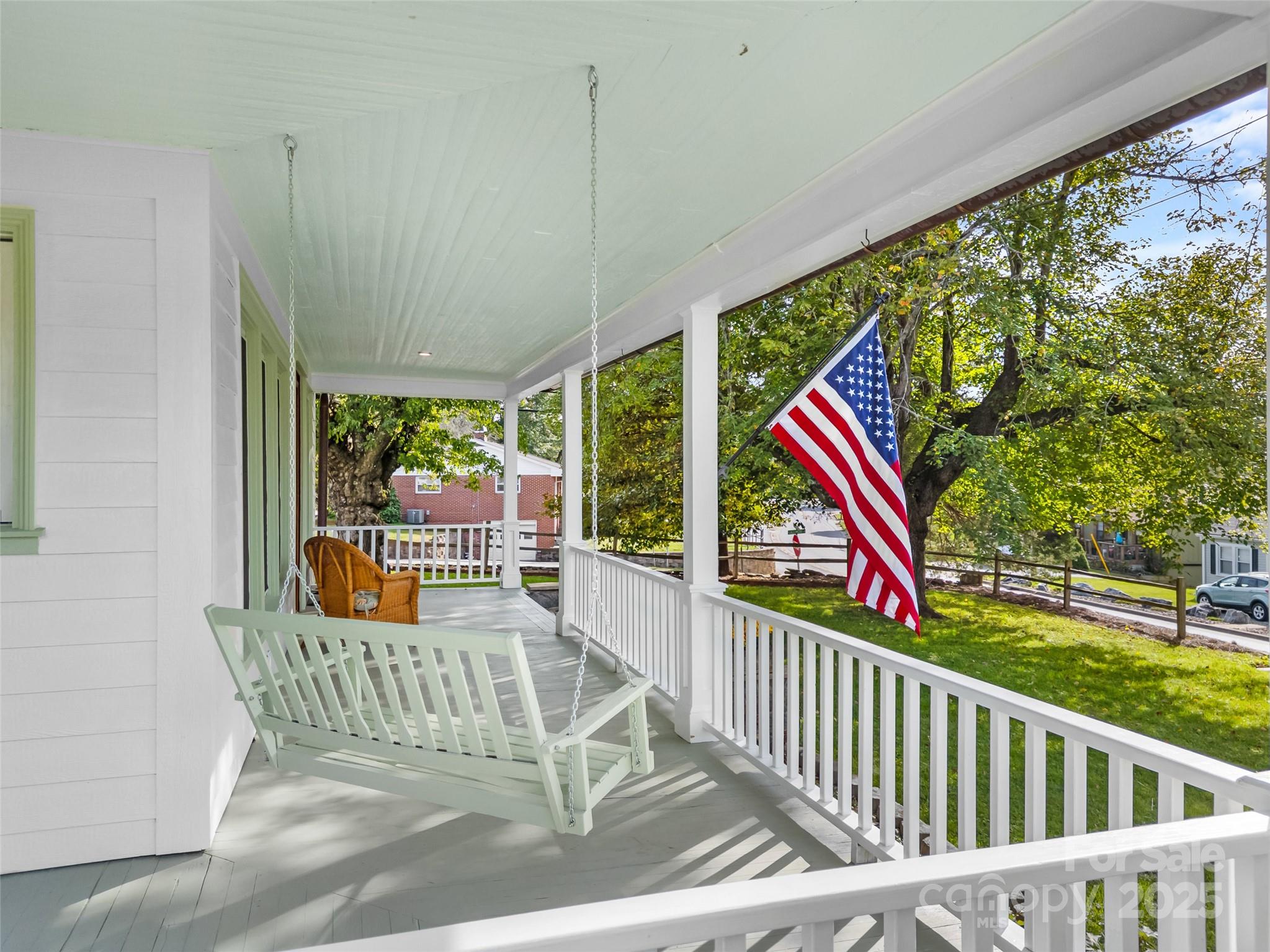 505 North Country Club Road Brevard, NC 28712 - Photo 39 of 48 a view of a porch and garden