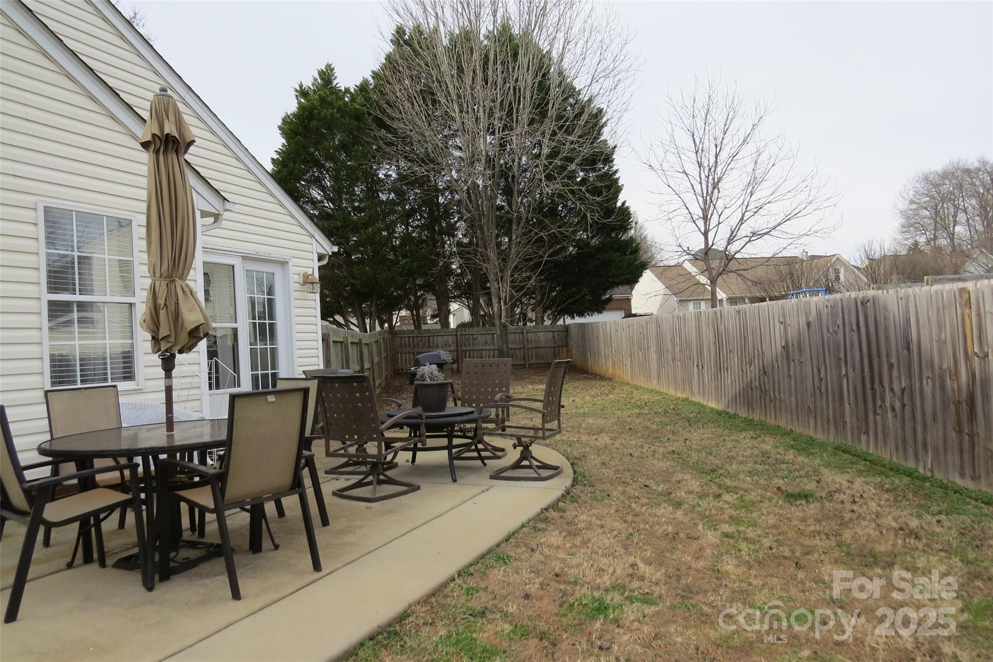 2901 Compton Court Northwest Concord, NC 28027 - Photo 31 of 35 a view of a backyard with a patio and outdoor seating