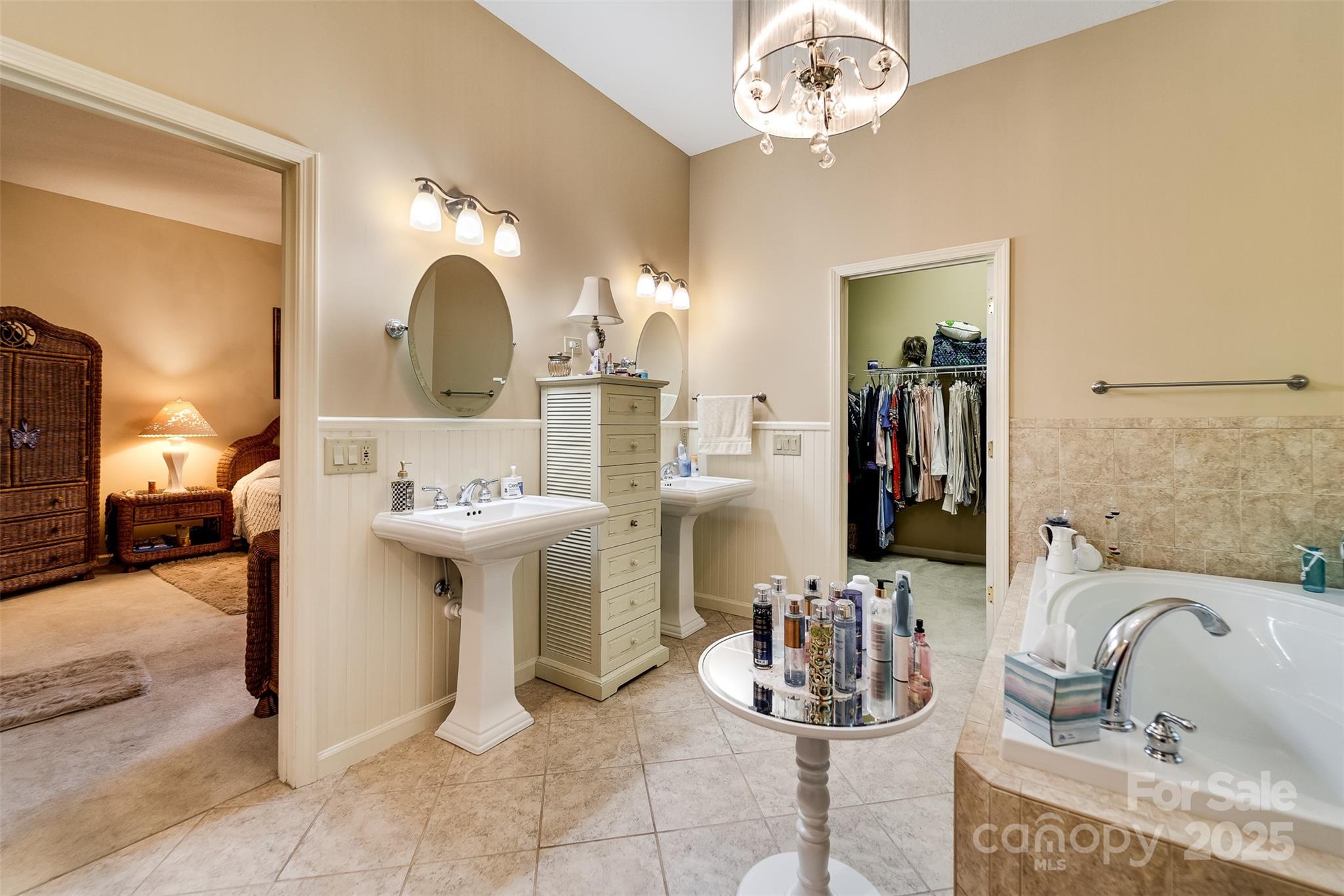 1838 Coman Road Franklin, NC 28734 - Photo 35 of 48 a bathroom with a sink double vanity and a mirror