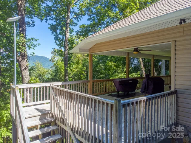 a view of a two chair in the balcony