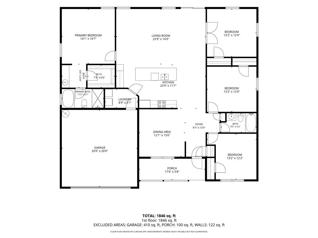 207 Hunters Lane Anderson, SC 29625 - Photo 46 of 46 A clear overhead diagram mapping out the home's various rooms and functional spaces.